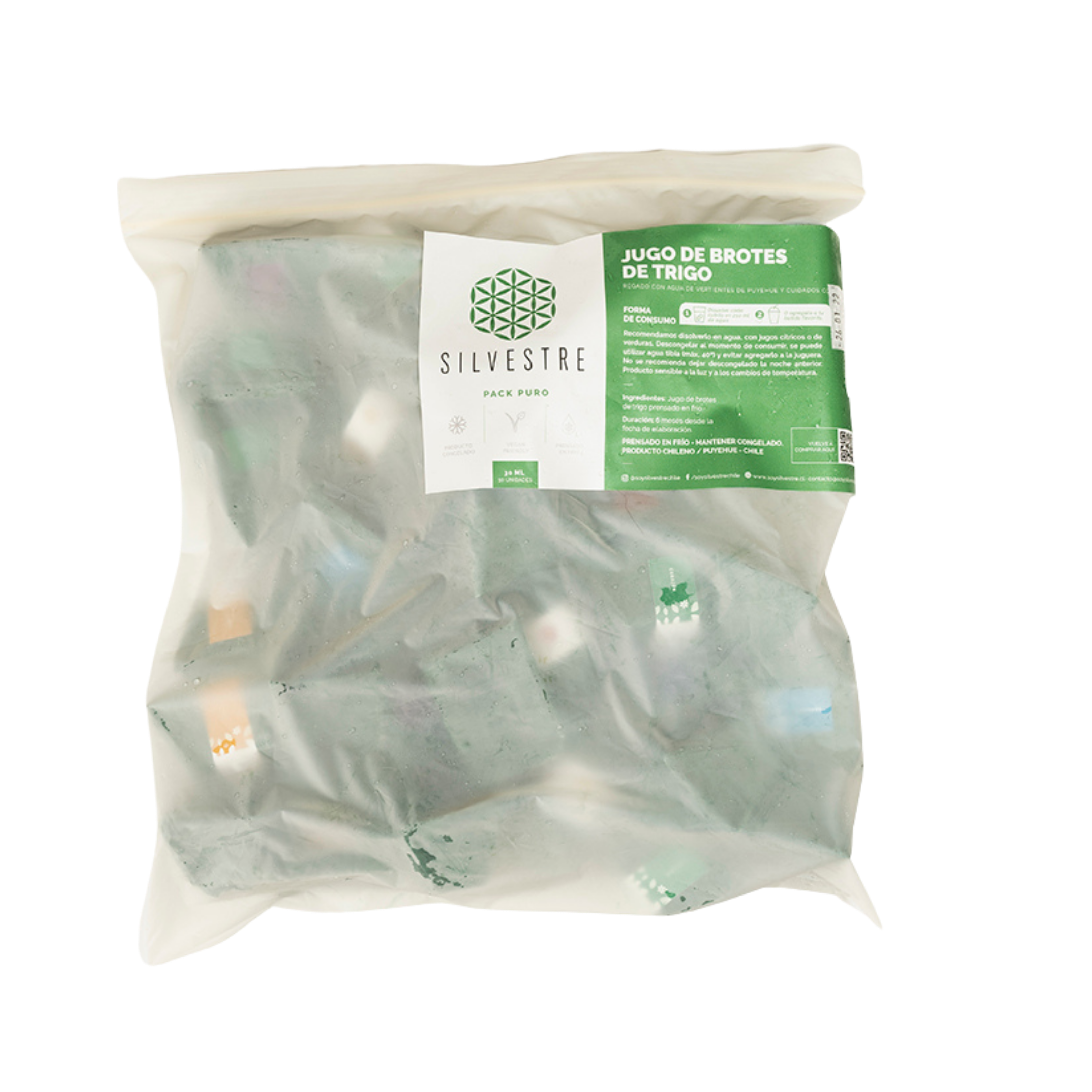 Pack Puro – Shots de brotes de trigo prensados en frío